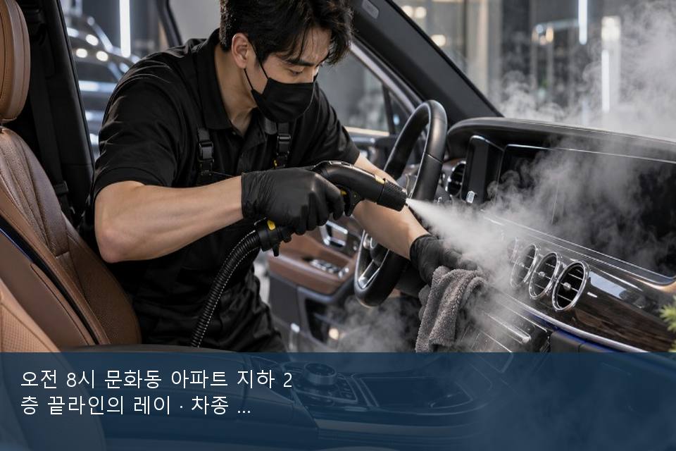 오전 8시 문화동 아파트 지하 2층 끝라인의 레이 · 차종 기준 금액